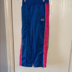 Nike Kids Joggers in Blue with Pink Accents